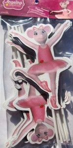 new angelina ballerina 12 ballet party favor toppers