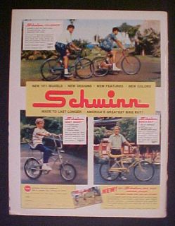 1971 Schwinn GREY GHOST~STING~RA​Y~MANTA~RAY~CO​LLEGIATE Bicycles 