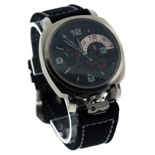 Anonimo Militare Zulu Time Automatic GMT Watch Black Dial Ref 20124 
