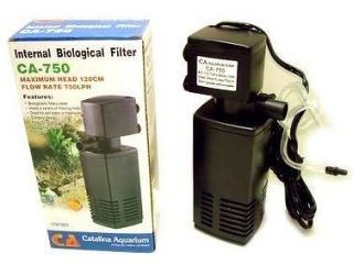 ca 750 internal aquarium filter 10 to 50 gallon tanks