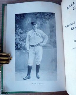 Adrian Cap Anson A BALL PLAYERS CAREER   1900 Hall of Fame Baseball 