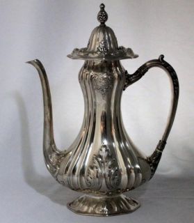Elegant Antique Mauser Sterling Silver Tea Coffee Pot