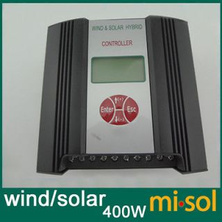 Hybrid Wind Solar Charge Controller 400W Regulator, 12V, wind charge 