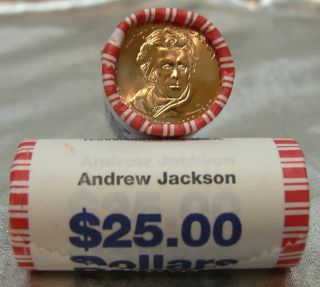 2008 D ANDREW JACKSON PRESIDENTIAL DOLLAR UNCIRCULATED BANK ROLL