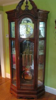 Howard Miller Majestic II Curio Grandfather Clock Unbelievable Price 