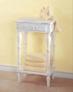   end table wood carved antique style white nightstand end table curvy