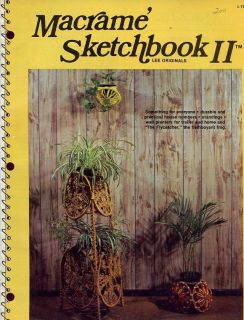 Macrame Sketchbook II Lee Originals L 727 Pattern Leaflet 30 Days to 