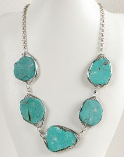 New Women Vintage Antique Style Jewelry Turquoise Silver Tone Fashion 