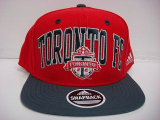 Toronto FC Cap Flat Brim Adidas Red Snapback Hat Soccer MLS