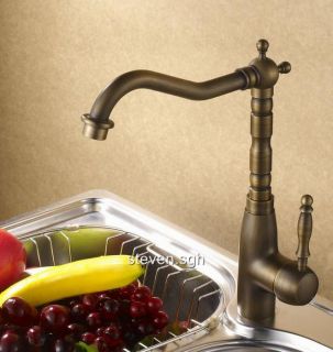 Luxury Single Handle Antique Brass Kitchen Faucet DL 2016