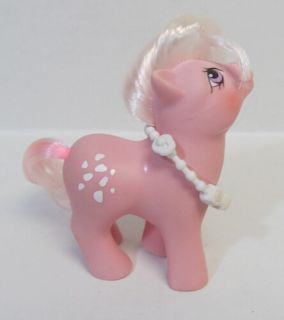 Vintage My Little Pony Baby Cotton Candy and Pull Duck Toy Necklace 
