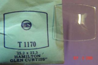 1931 Hamilton Glen Curtiss Acrylic Watch Crystal CT1170