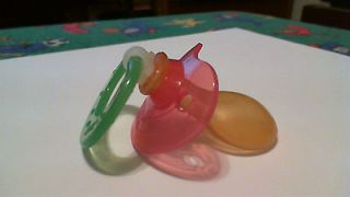 NUK 5 pacifier  PINK/GREEN see thur  for your big baby (PRIVATE 
