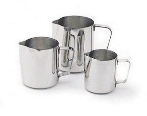 small stainless steel jug milk jug holds 380ml
