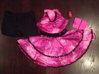Beautiful Jazz, Lyrical, Ballet Jazz Pink Dance Outfit Dress Costume 