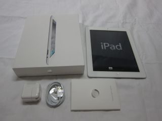 Used Apple iPad 2 64GB Wi Fi + 3G (AT&T)   White MC984LL/A iOS 6 2nd 