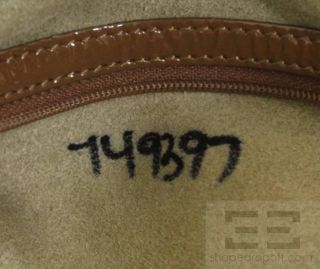 Anya Hindmarch Brown Patent & Tan Leather Shoulder Bag