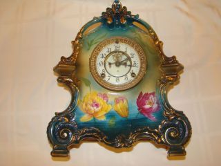 Ansonia Royal Bonn Clock La Bretagne 1881