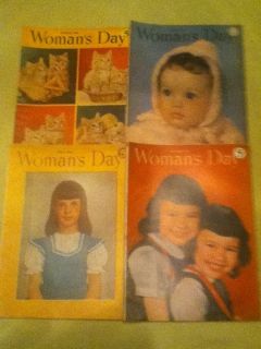 1948 Womans Day Magazine January March April and October