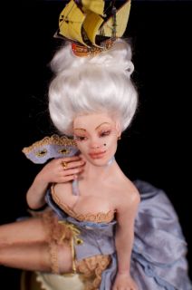 ooak Marie Antoinette fairy faerie fantasy artdoll sculpture polymer 