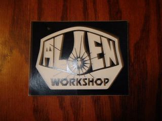 alien workshop square standard logo skateboard sticker 