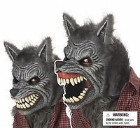 werewolf ani motion mask halloween holiday costume party one day