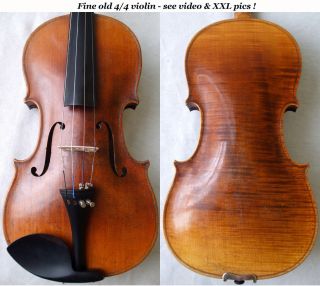 Fine Old German Violin w Label ♫ Video ♪♫ Vintage Antique Master 
