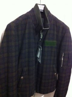 NWT $1100 Alexander Mcqueen(MCQ) Chic and Warm Wool Bomer jacket EU50 
