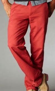Dockers Pant Barn Door Red D2 Straight Flat Tag $65 New