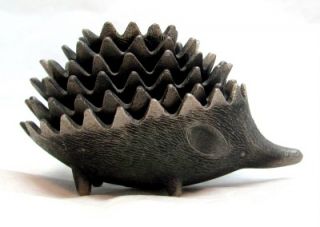   Walter Bosse Design Hedgehog 6 Nesting Metal Ashtrays 1950s