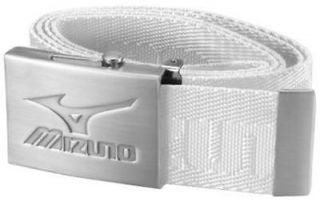 mizuno webbing belt white color mens one size fits all