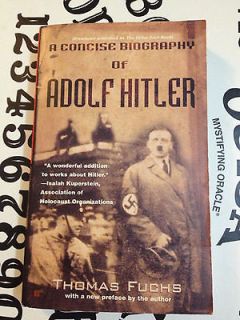 Newly listed A Concise Biography of Adolf Hitler by Thomas Fuchs (2000 