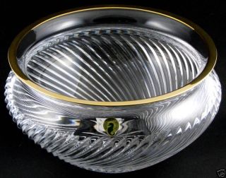 Waterford Crystal 10 Arrington Gold Bowl Brand New