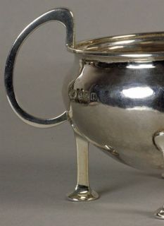 details arts and crafts silver sugar bowl and milk jug by ae jones 