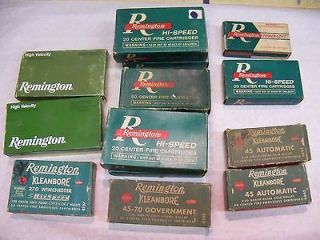 Vintage Remington Empty Ammo Box   Lot of 13   Kleanbore   Look!
