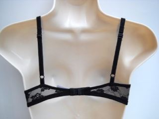 temptD by Wacoal Sheer Brilliance Push Up Bra 32D 958120 Black Over 
