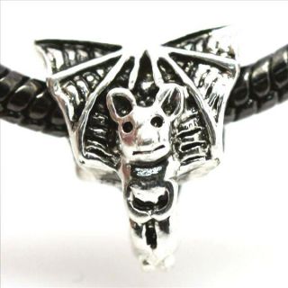 Cute Bat Baby European Silver Bead Charm Fit Bracelet Necklace D189C3 