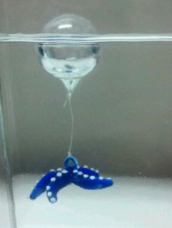 Aquarium Fish Tank Floating Bobber Blown Glass Ornament Star Fish 