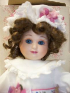   Bisque Porcelain Doll by The Hamilton Collection 1990 Tagged