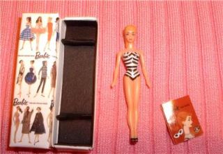Miniature Vintage Mini Ponytail Barbie for Skipper Tutti Doll Display 