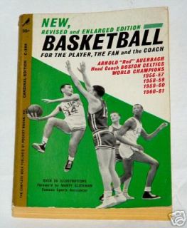 Arnold Red Auerbach Basketball Book Vintage 1961