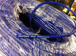 8mm blue silicone ignition ht lead wire 1 meter from