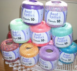   You Select Below Aunt Lydias Classic Crochet Thread Size 10