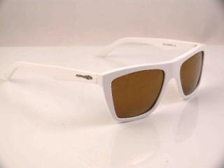 Arnette Agent Sunglasses White Brown Mirror Bronze New