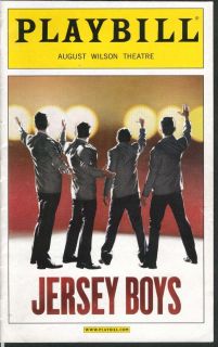 Jersey Boys Playbill 1 2006 August Wilson Theatre