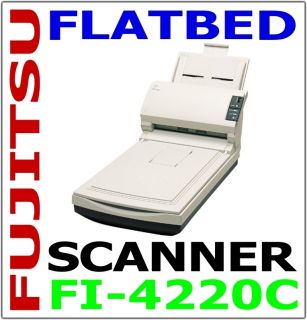Fujitsu Flatbad Scanner with Automatic Document Feeder Model Fi 4220C 