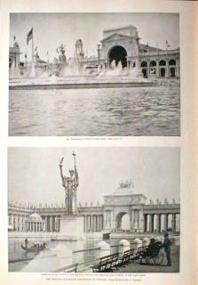 1893 Columbian Exposition Chicago Grand Basin Fountain