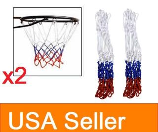 Pair 4mm Nylon Thread 12 Loop Basketball Net 2 Pcs Lot