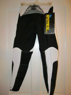 New with Tags No Fear Spectrum Black and White Motocross Pants Size 24 