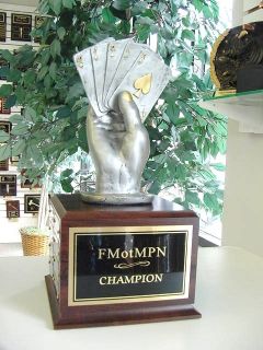 Hold Em Poker Perpetual Award Trophy 24 Years Free Engraving